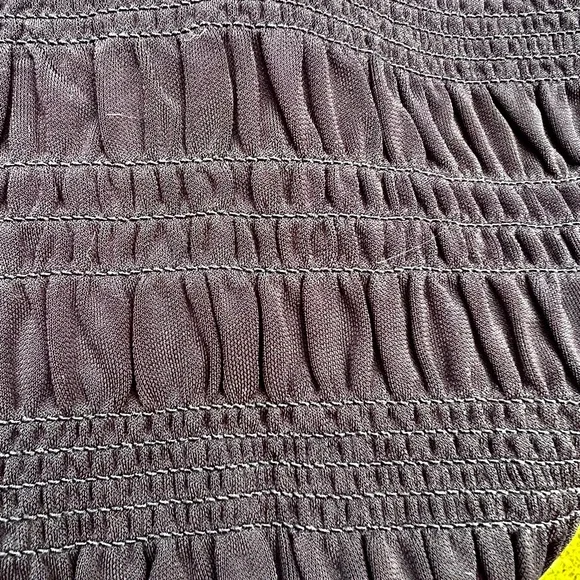 NWOT Frame mock high neck ruched tank blouse top smocked S - Picture 8 of 10